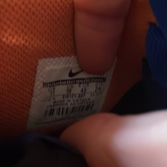 Nike Air Force 1 High Sneaker in Black/Game Royal-Bright Mango Size 11 - Picture 7 of 7